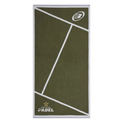 Serviette Bullpadel Premier Padel 100x50cm Vert/Blanc
