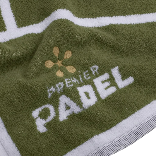 Serviette Bullpadel Premier Padel 100x50cm Vert/Blanc