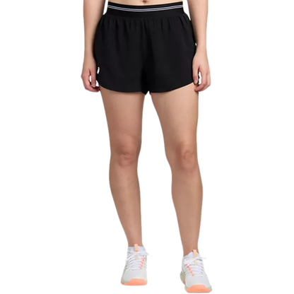 Short Asics Court 2-N-1 Noir Femme - Esprit Padel Shop