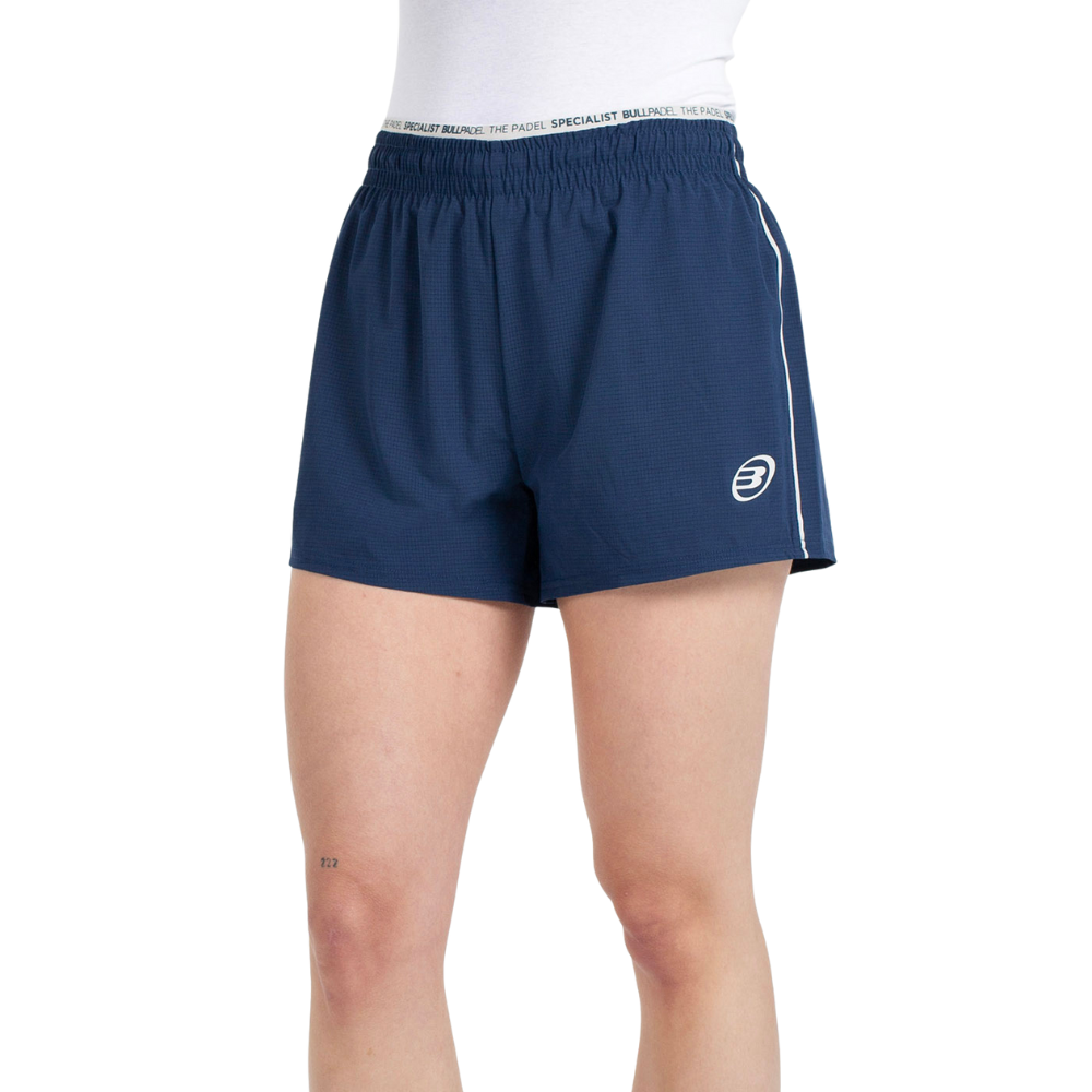Short Bullpadel Pinolu Bleu Marine Femme