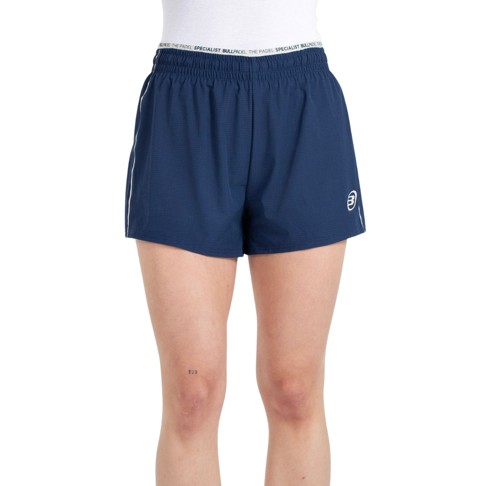 Short Bullpadel Pinolu Bleu Marine Femme