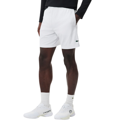 Short Lacoste Sport Regular Fit Ultra Dry Blanc - Esprit Padel Shop