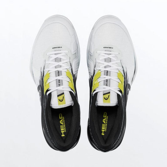 Chaussures de Padel Homme Head Sprint Sanyo 3.0 blanc/jaune