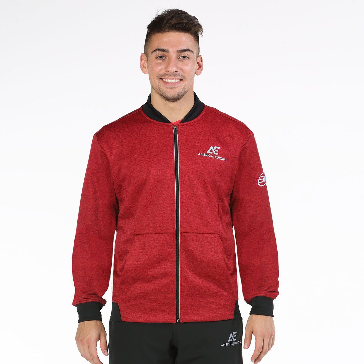 Veste de survêtement Bullpadel Keliox rouge America | Europe