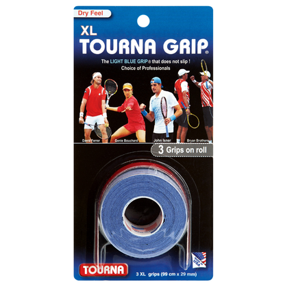 Surgrips Tourna Grip XL x3 Bleu - Esprit Padel Shop
