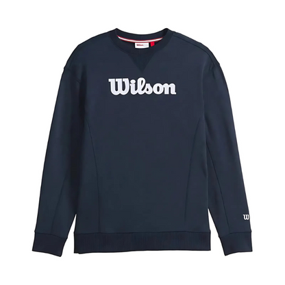 Pull Wilson Team Crewneck Script Bleu Marine