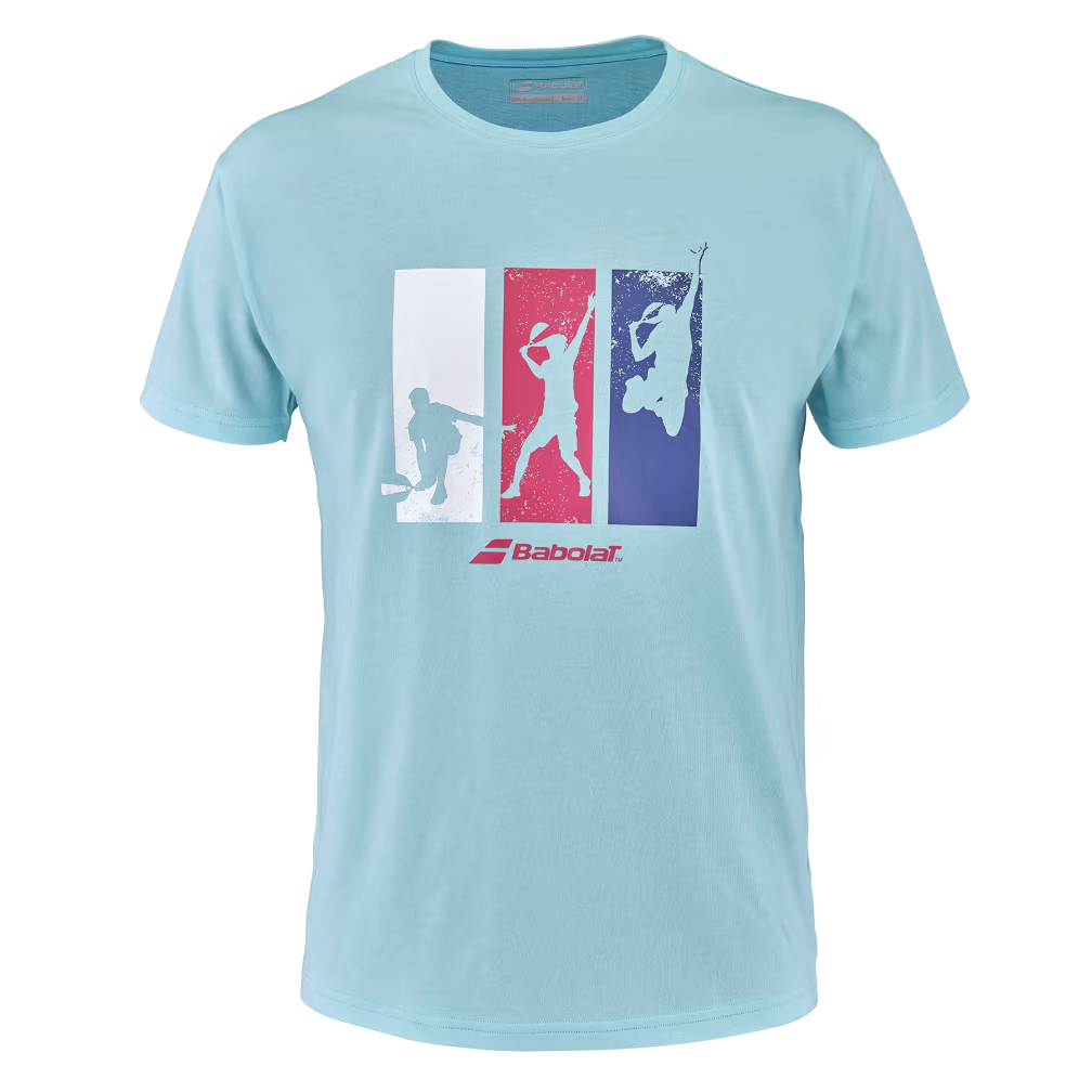 T-shirt Babolat Padel Coton Tee Bleu 2023