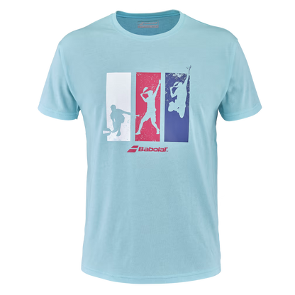 T-shirt Babolat Padel Coton Tee Bleu 2023