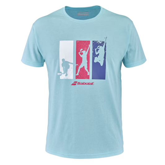 T-shirt Babolat Padel Coton Tee Bleu 2023