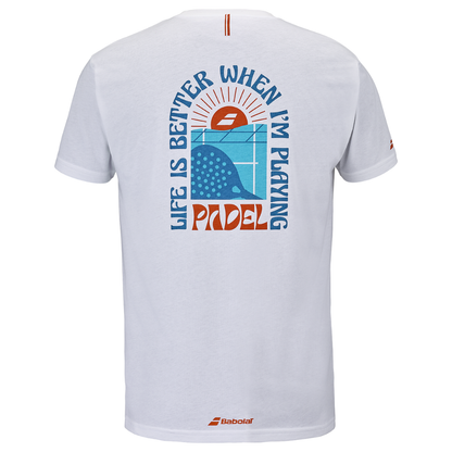 T-shirt Babolat Perf Cotton Tee Blanc