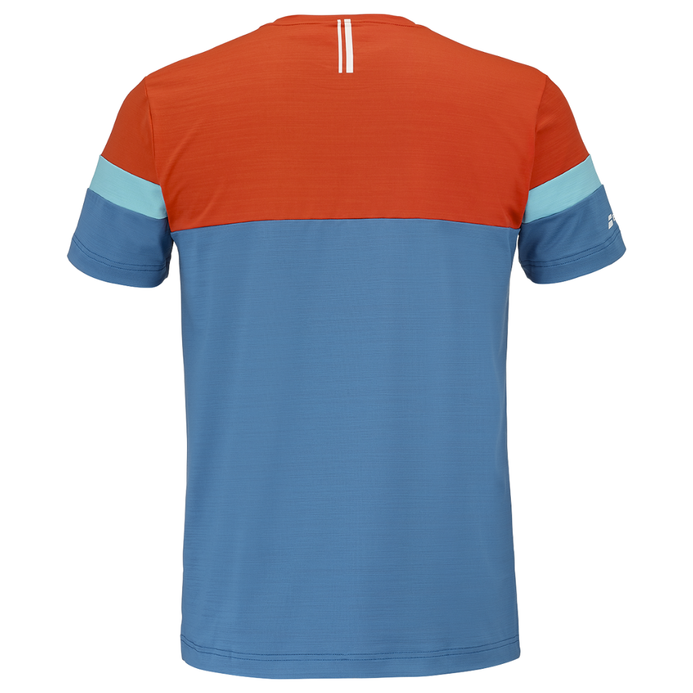 T-shirt Babolat Perf Crew Neck Tee Bleu/Orange