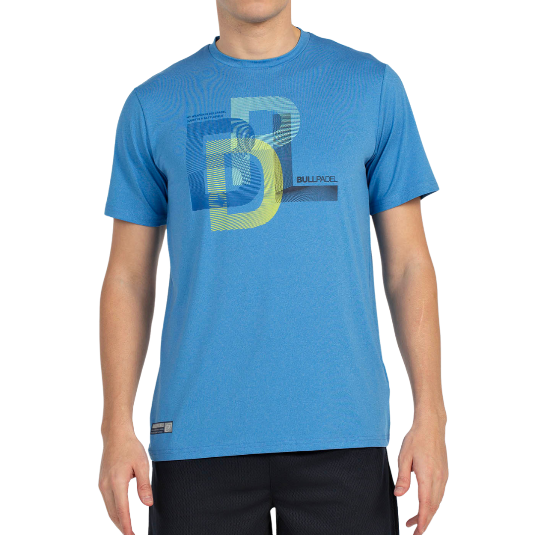 T-shirt Bullpadel Bebas Bleu