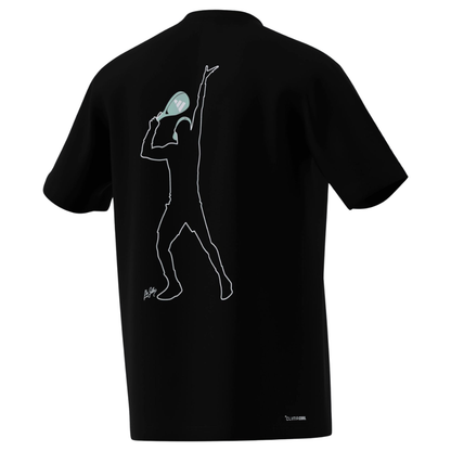 T-shirt Adidas Ale Galán Noir - Esprit Padel Shop