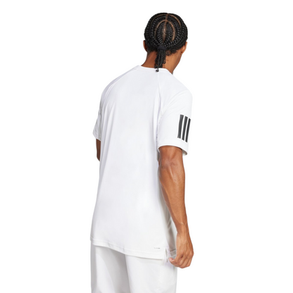 T-shirt Adidas Club 3 Stripes Blanc