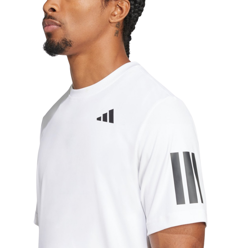 T-shirt Adidas Club 3 Stripes Blanc