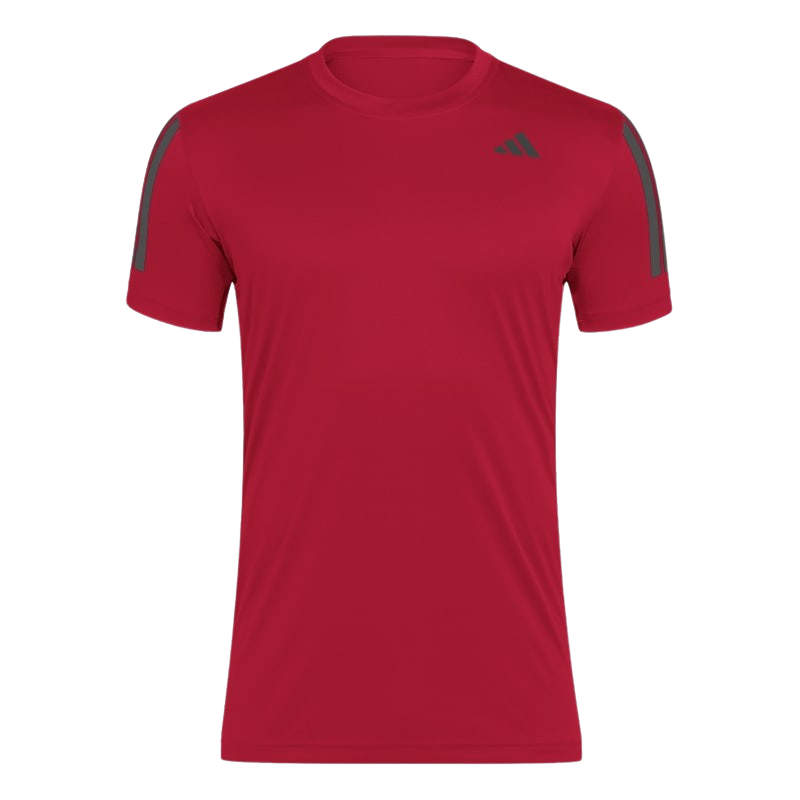 T-shirt Adidas Club 3 Stripes Rouge