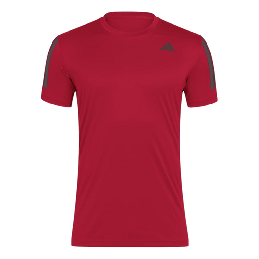 T-shirt Adidas Club 3 Stripes Rouge