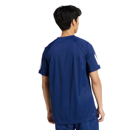 T-shirt Adidas Club 3 Stripes Bleu Marine