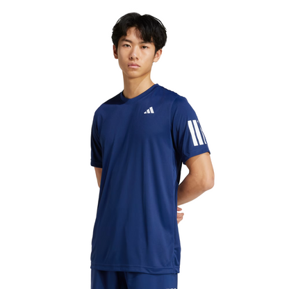 T-shirt Adidas Club 3 Stripes Bleu Marine
