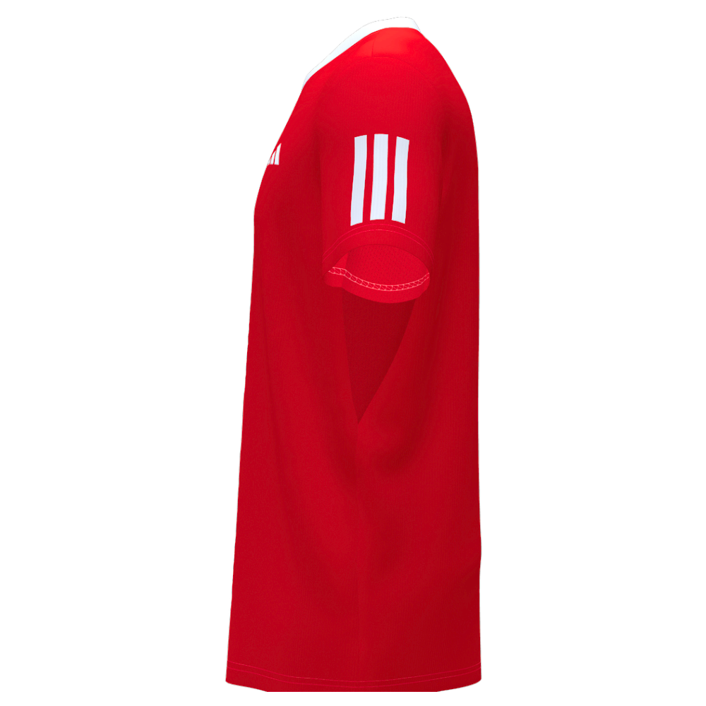 T-shirt Adidas Club 3 Stripes Rouge - Esprit Padel Shop