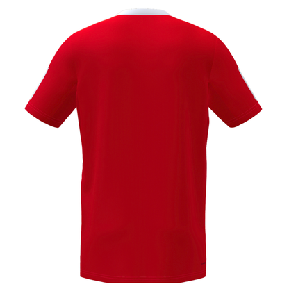 T-shirt Adidas Club 3 Stripes Rouge - Esprit Padel Shop