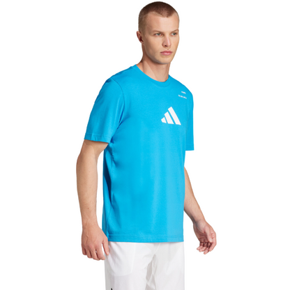 T-shirt Adidas Padel Cat Bleu Clair
