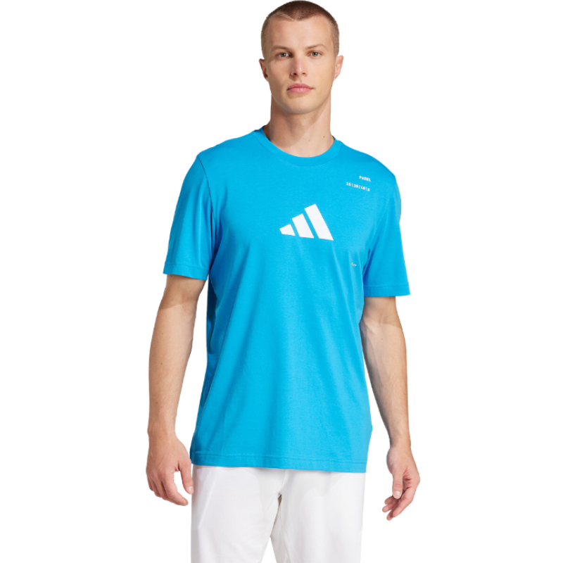 T-shirt Adidas Padel Cat Bleu Clair