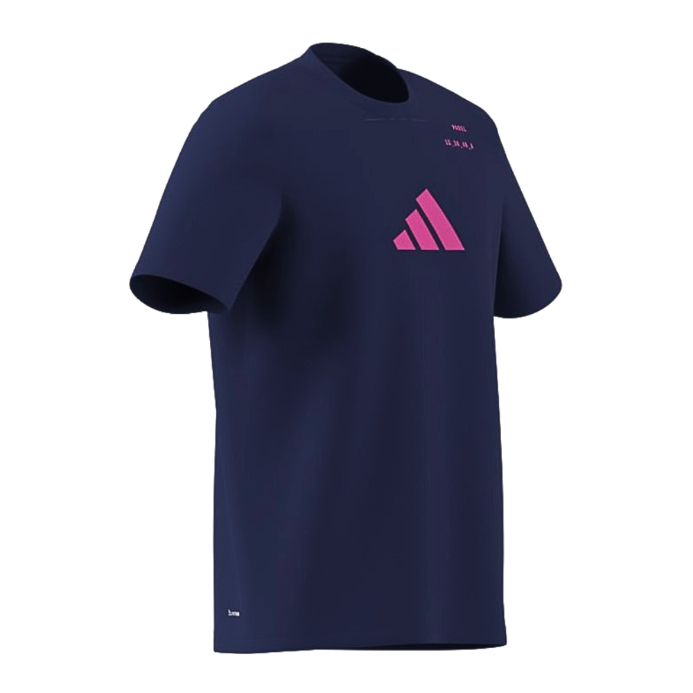 T-shirt Adidas Padel Cat Bleu Marine