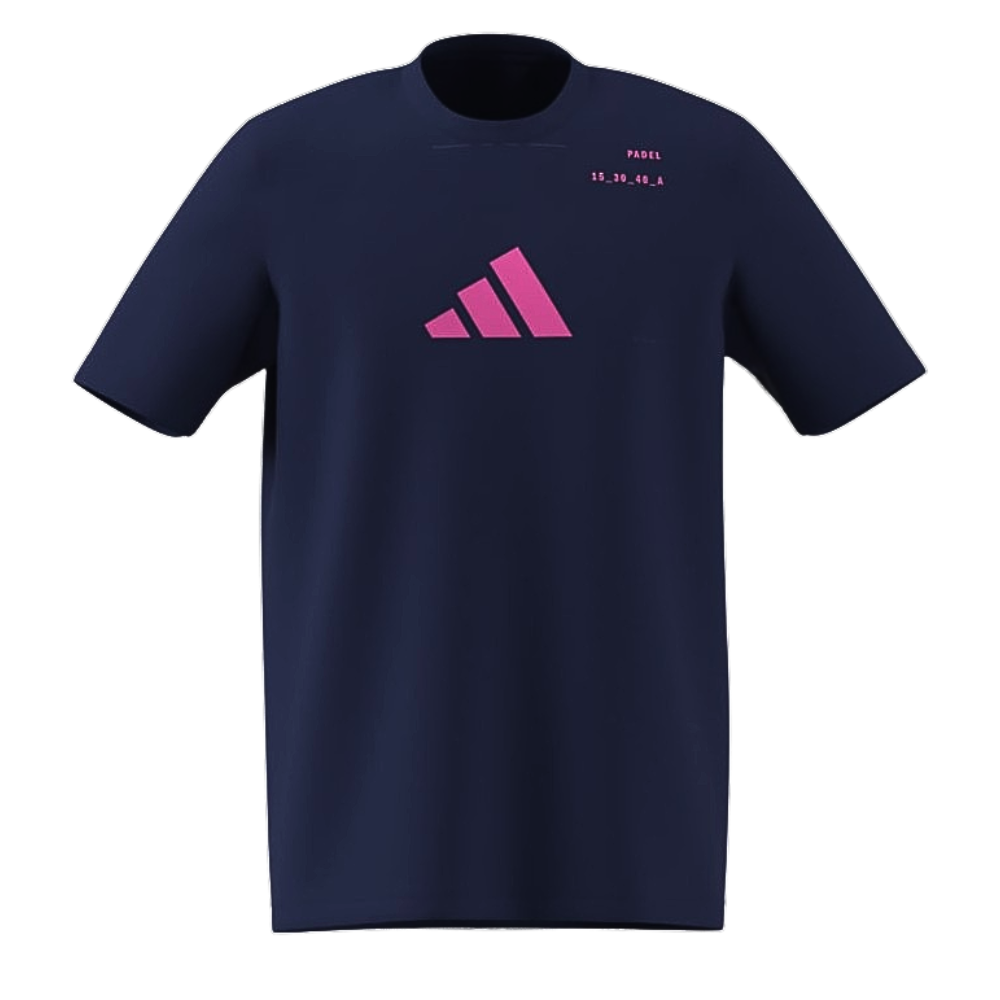 T-shirt Adidas Padel Cat Bleu Marine