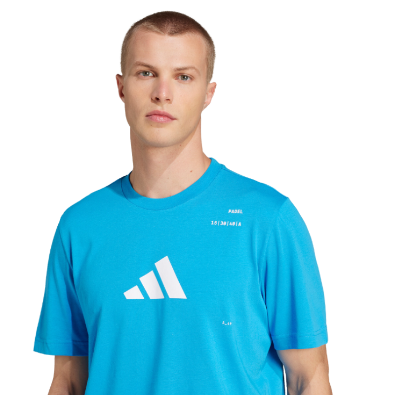 T-shirt Adidas Padel Cat Bleu Clair