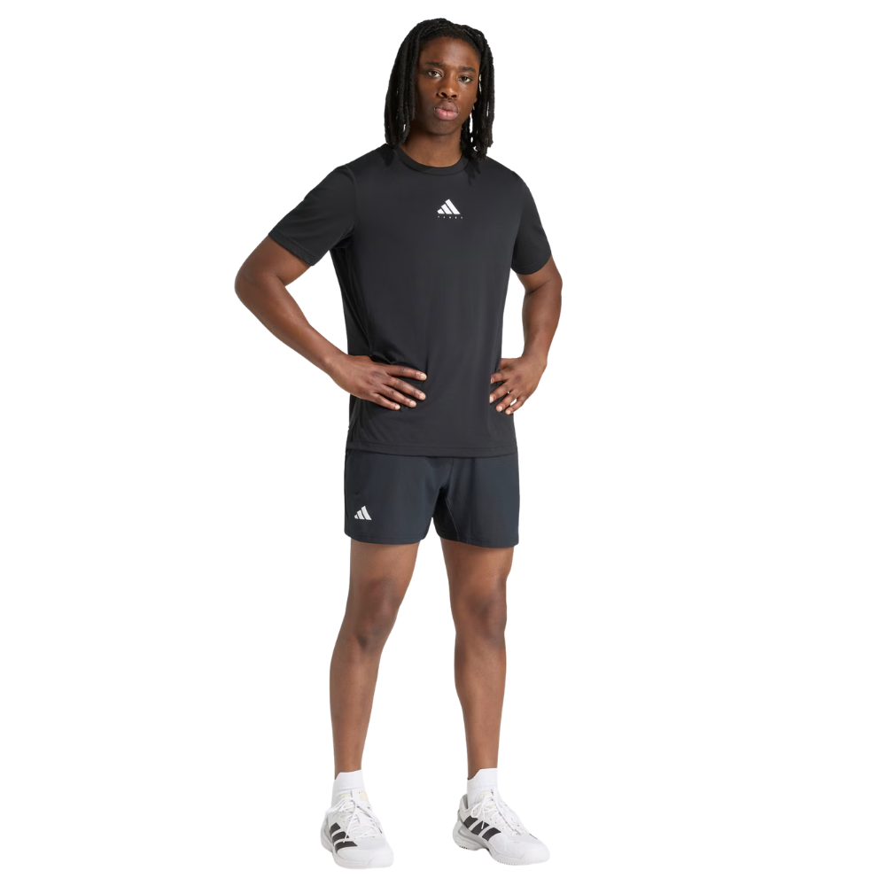 T-shirt Adidas Padel Cat Noir - Esprit Padel Shop