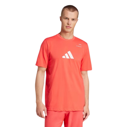 T-shirt Adidas Padel Cat Rouge