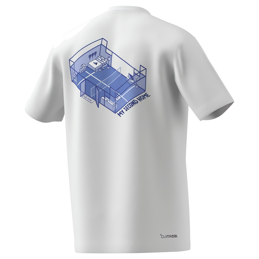 T-shirt Adidas Padel Home Blanc Unisexe 2027 - Esprit Padel Shop