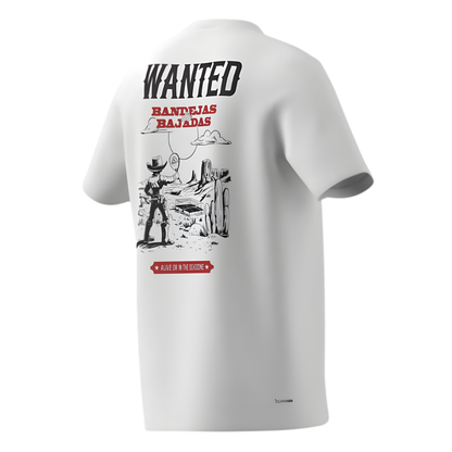 T-shirt Adidas Padel Wanted Blanc