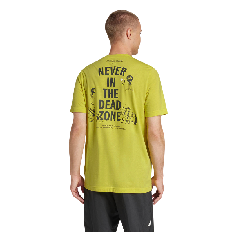 T-shirt Adidas Padel Zone Graphic Jaune