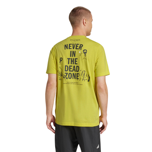 T-shirt Adidas Padel Zone Graphic Jaune