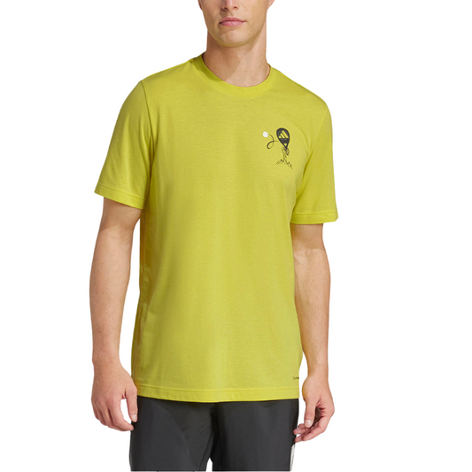 T-shirt Adidas Padel Zone Graphic Jaune