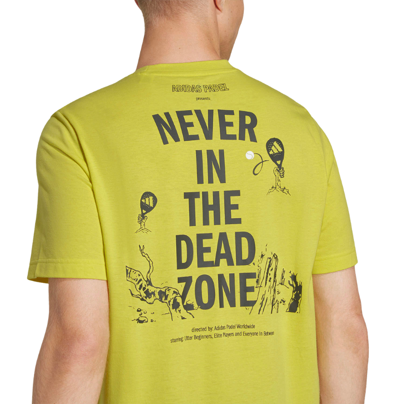T-shirt Adidas Padel Zone Graphic Jaune