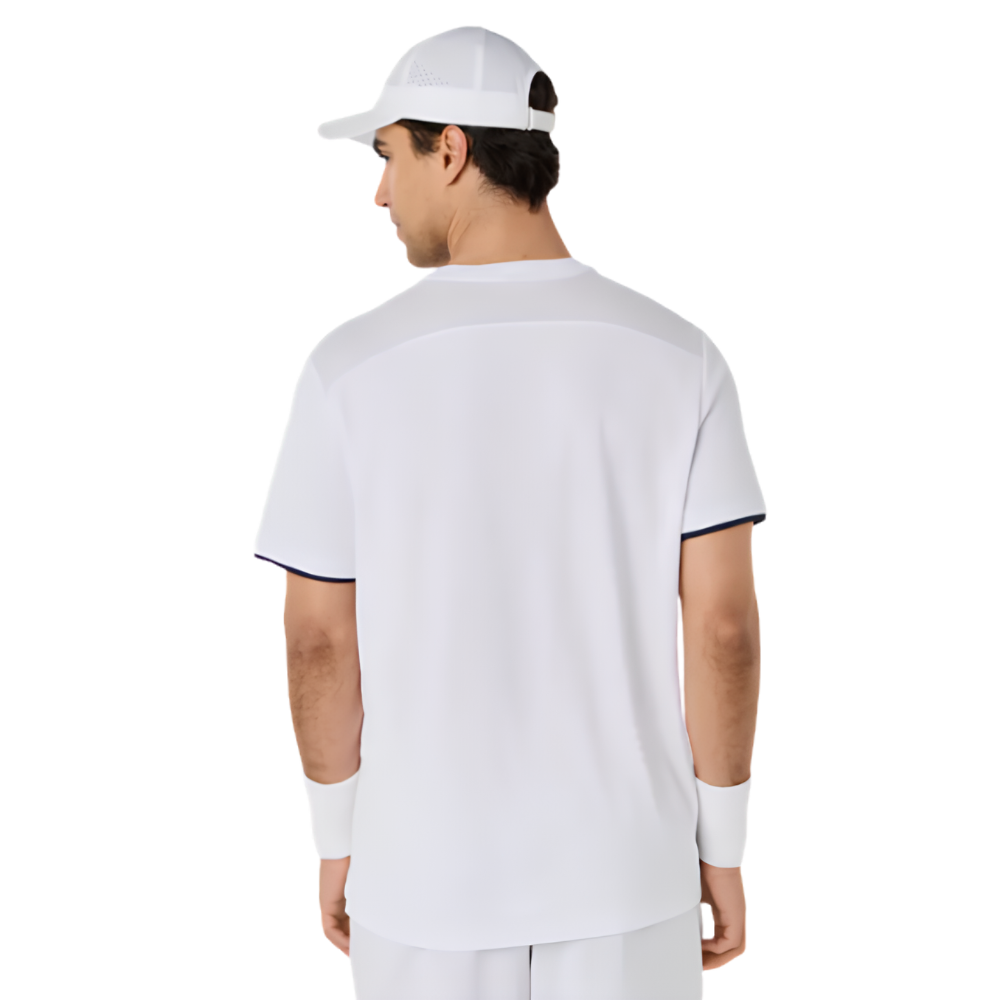 T-shirt Asics Court Blanc/Noir - Esprit Padel Shop