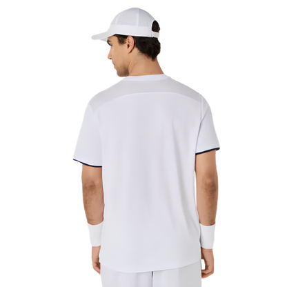 T-shirt Asics Court Blanc/Noir - Esprit Padel Shop