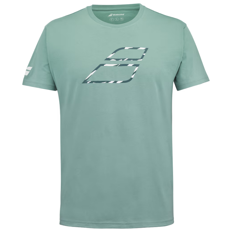 T-shirt Babolat Exercise Big Flag Vert