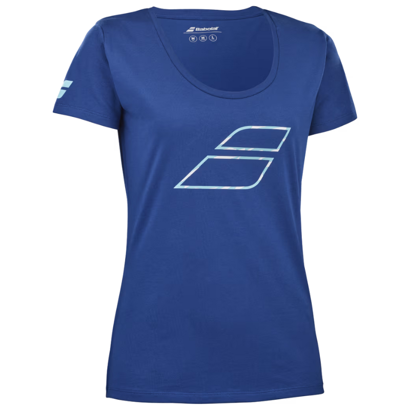 T-shirt Babolat Exercise Flag Bleu Femme