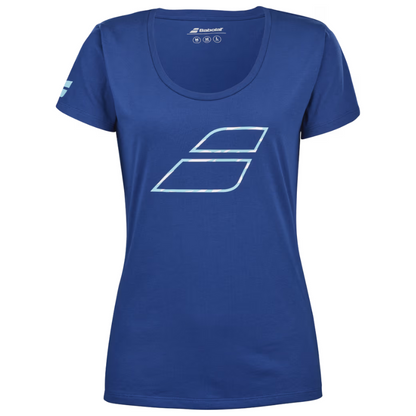 T-shirt Babolat Exercise Flag Bleu Femme