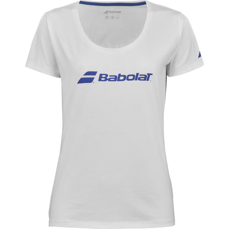 T-shirt Babolat Exercise Tee Blanc Femme