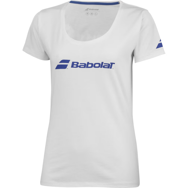 T-shirt Babolat Exercise Tee Blanc Junior Girl