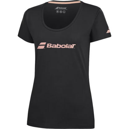 T-shirt Babolat Exercise Tee Noir Femme