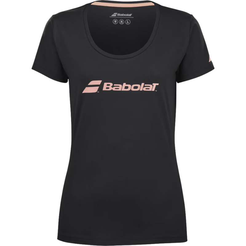 T-shirt Babolat Exercise Tee Noir Femme