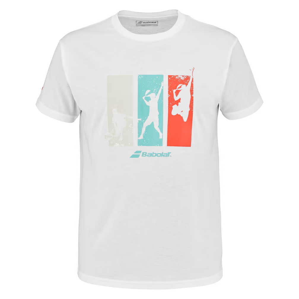 T-shirt Babolat Padel Coton Tee Blanc 2023