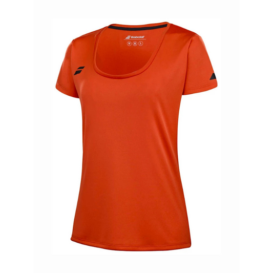 T-shirt Babolat Play Sleeve Top Rouge Junior Girl