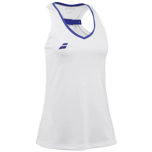 T-shirt Babolat Play Tank Top Blanc Junior Girl